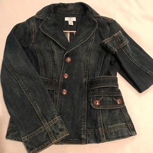 Ann Taylor Loft Denim Jacket 4p - image 1